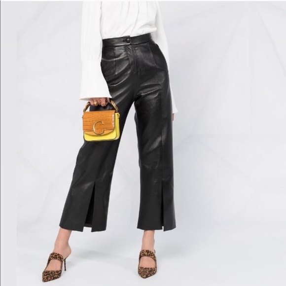 Chloé Mini C Yellow Croc Embossed Crossbody Bag - Picture 7 of 16